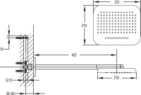 Верхний душ Cezares Tesoro TESORO-F-TD2P-01 хром