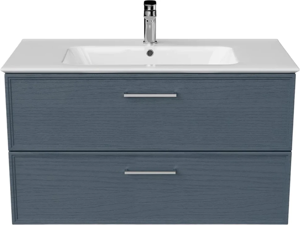 Мебель для ванной комнаты KERAMA MARAZZI Piano Classic 95 подвесная, ясень синий матовый