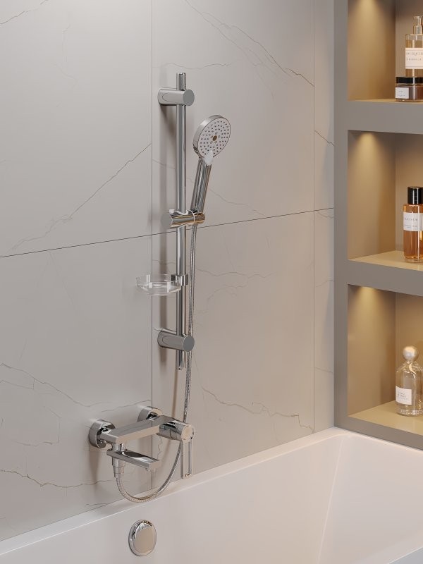 Смеситель для ванны с душем Orange Splito Splito M36-100cr