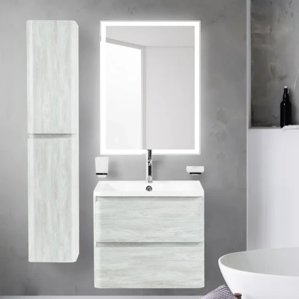 Мебель для ванной комнаты BelBagno Albano 70 подвесная, rovere vintage bianco