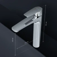 Смеситель для раковины AM.PM Gem F90A92200 с донным клапаном Смеситель для раковины AM.PM Gem F90A92200 с донным клапаном