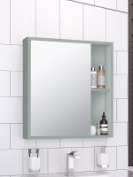 Зеркало-шкаф Runo Эко 60, бирюзовое