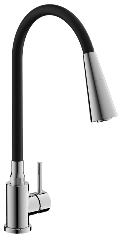 Смеситель для кухни BELZ B809 B74809 с гибким изливом, хром