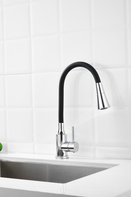 Смеситель для кухни BELZ B809 B74809 с гибким изливом, хром