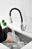Смеситель для кухни BELZ B809 B74809 с гибким изливом, хром Смеситель для кухни BELZ B809 B74809 с гибким изливом, хром