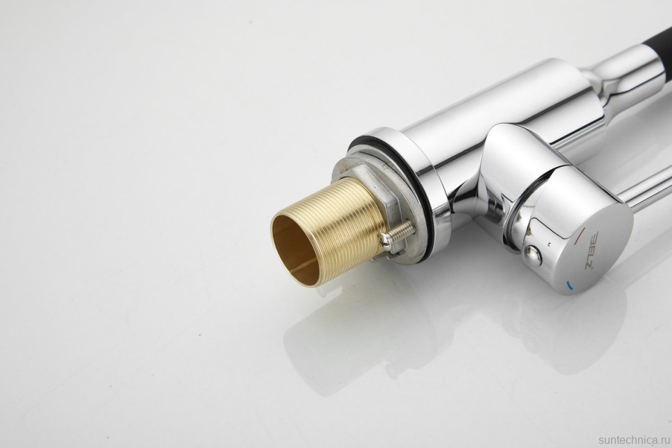 Смеситель для кухни BELZ B809 B74809 с гибким изливом, хром