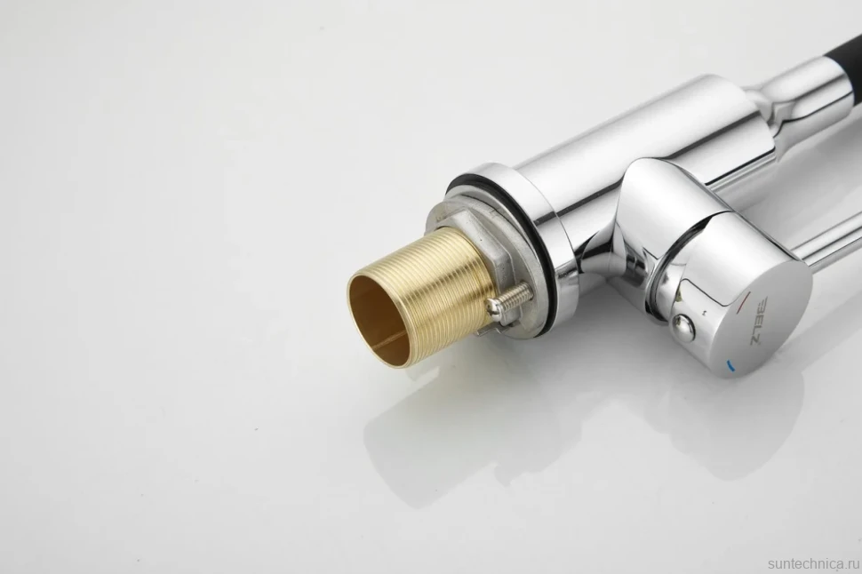 Смеситель для кухни BELZ B809 B74809 с гибким изливом, хром