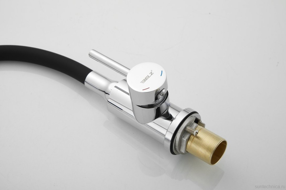 Смеситель для кухни BELZ B809 B74809 с гибким изливом, хром