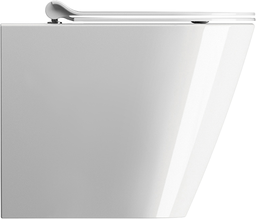 Унитаз приставной напольный GSI Kube X 941011 безободковая, с микролифтом