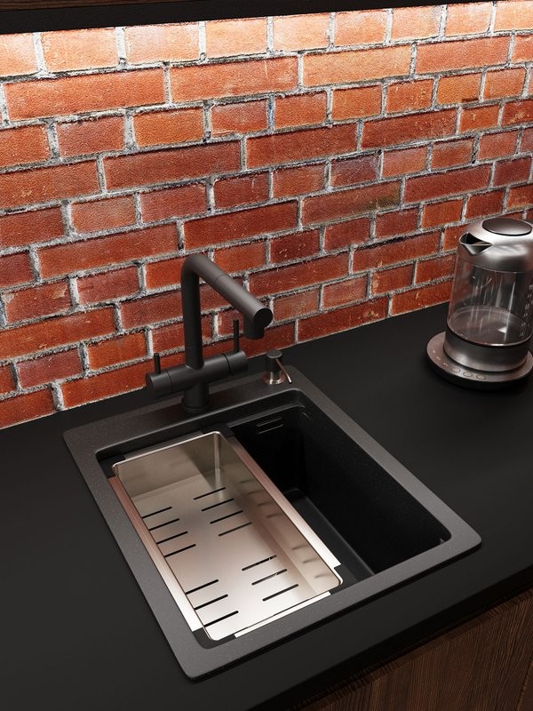 Мойка кухонная Emar Quartz EMQ-1420.Q Морион