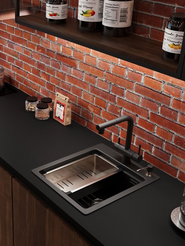 Мойка кухонная Emar Quartz EMQ-1420.Q Морион