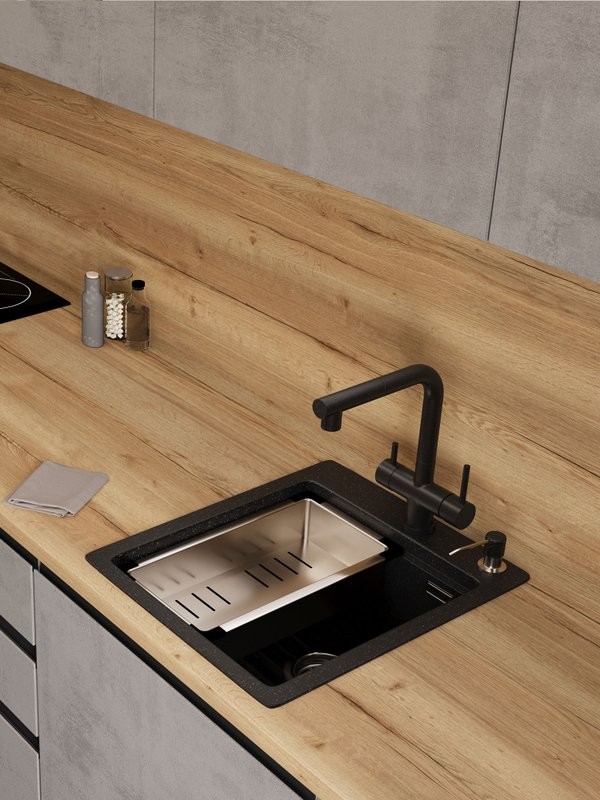 Мойка кухонная Emar Quartz EMQ-1420.Q Морион