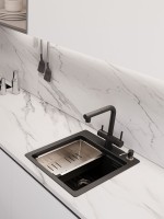 Мойка кухонная Emar Quartz EMQ-1420.Q Морион Мойка кухонная Emar Quartz EMQ-1420.Q Морион