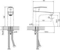 Смеситель для раковины IDDIS Ray RAYBL00i01 черный