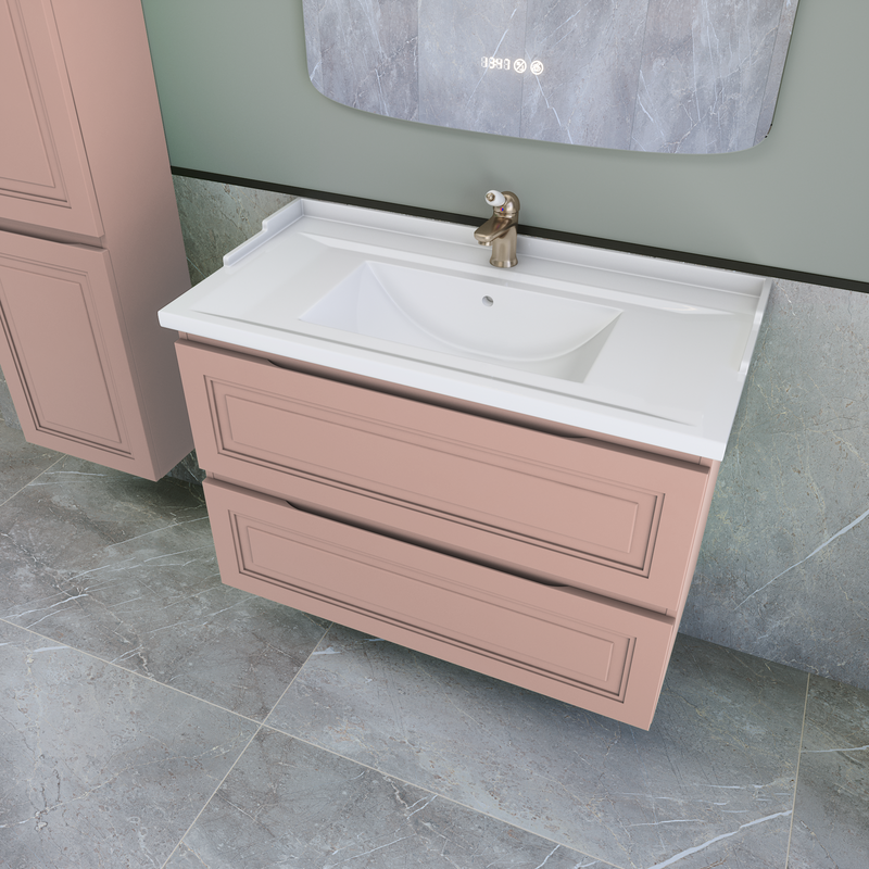 Тумба с раковиной Caprigo Wales 90 пудра