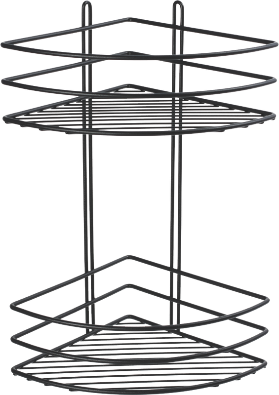 Полка Fixsen FX-710B-2 угловая, черная