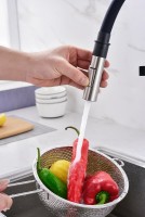 Смеситель для кухни Paulmark Halt Ha214021-BS с гибким изливом, брашированная сталь