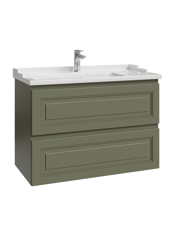Тумба с раковиной Caprigo Wales Смальти 90 олива
