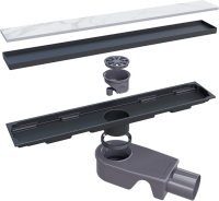 Душевой трап (лоток) RGW Shower Drain SDR-22B 40 см, черный