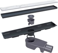 Душевой трап (лоток) RGW Shower Drain SDR-22B 40 см, черный