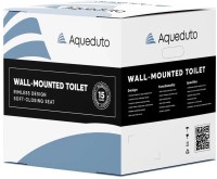 Унитаз подвесной Aqueduto Macio MAC0130 безободковый, с микролифтом, серый матовый