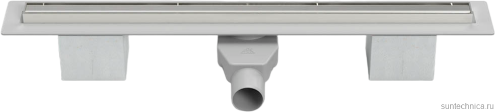 Душевой трап (лоток) Veconi Slim Line 600 хром матовый