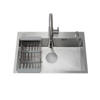 Мойка кухонная Ceruttispa 11257 nano embos, матовый хром