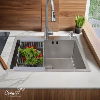 Мойка кухонная Ceruttispa 11257 nano embos, матовый хром