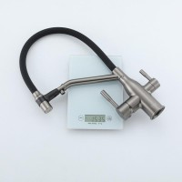 Смеситель для кухни Frap F4397-9 оружейная сталь