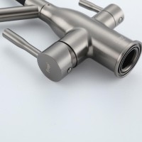 Смеситель для кухни Frap F4397-9 оружейная сталь