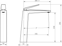 Смеситель для раковины Boheme Venturo 372-SGM shine gun metal Смеситель для раковины Boheme Venturo 372-SGM shine gun metal