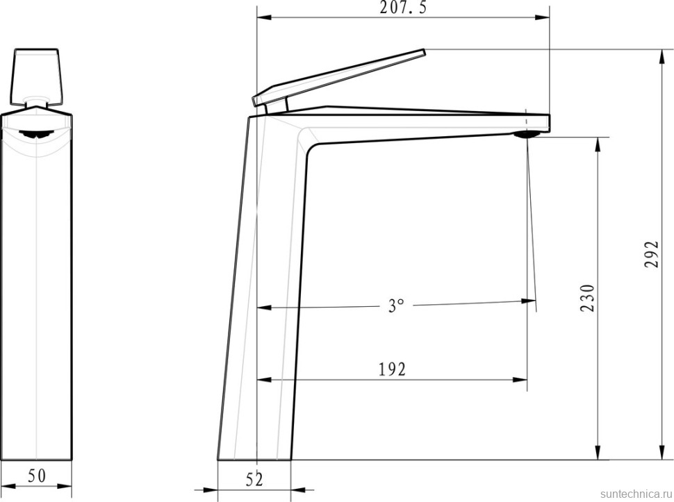 Смеситель для раковины Boheme Venturo 372-SGM shine gun metal