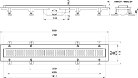 Душевой трап Good Door ТЛ00010 74,5x5,3 см, серый
