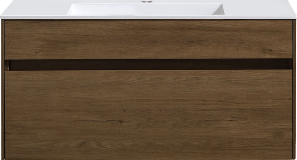 Тумба под раковину Vincea Chiara 100, подвесная, дуб табак