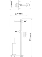 Стойка Wasserkraft Elbe K-1264BLACK Стойка Wasserkraft Elbe K-1264BLACK