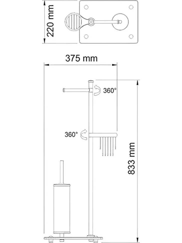 Стойка Wasserkraft Elbe K-1264BLACK