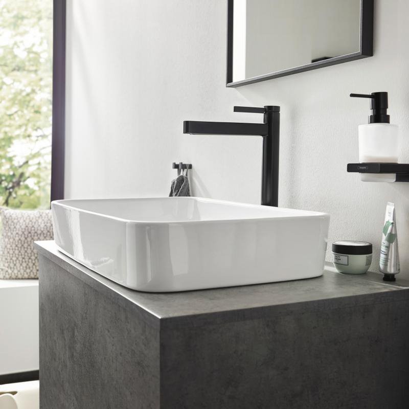 Смеситель для раковины Hansgrohe Finoris 260 76070670 матовый черный