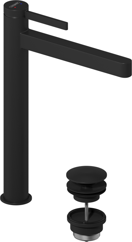 Смеситель для раковины Hansgrohe Finoris 260 76070670 матовый черный