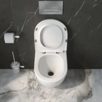 Унитаз подвесной BelBagno Uno BB5177CH-TOR/SC безободковый Унитаз подвесной BelBagno Uno BB5177CH-TOR/SC безободковый