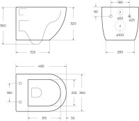 Унитаз подвесной BelBagno Uno BB5177CH-TOR/SC безободковый