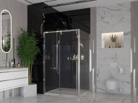 Душевой уголок Ambassador Intense 110021102IX-80IX 130х80 см, профиль хром
