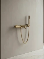 Смеситель для ванны с душем AltroBagno Unione 0226BG матовое золото