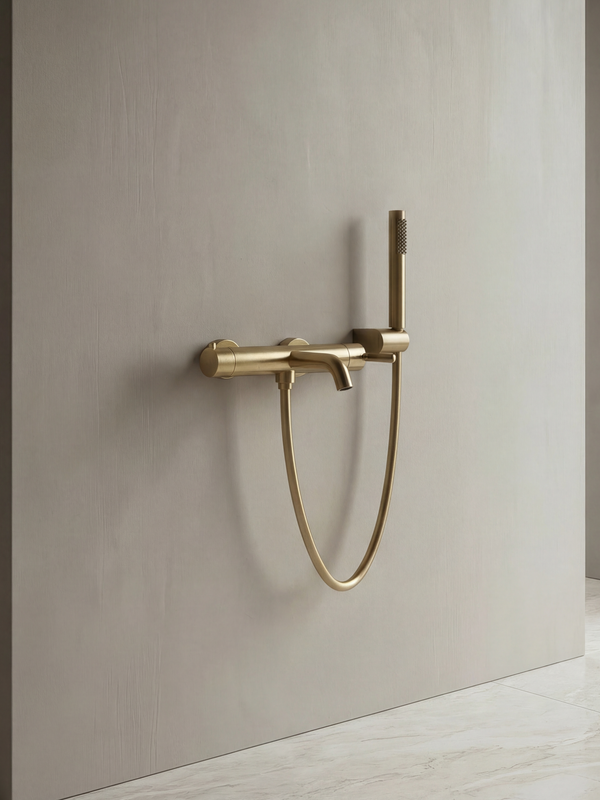 Смеситель для ванны с душем AltroBagno Unione 0226BG матовое золото