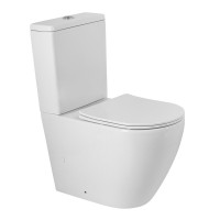 Унитаз-компакт напольный BelBagno Sfera-r BB2141CPR/SC безободковый, крышка с микролифтом, бачок BB2141T