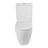Унитаз-компакт напольный BelBagno Sfera-r BB2141CPR/SC безободковый, крышка с микролифтом, бачок BB2141T