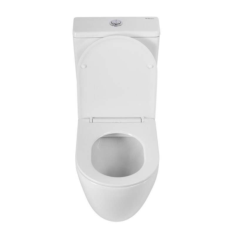 Унитаз-компакт напольный BelBagno Sfera-r BB2141CPR/SC безободковый, крышка с микролифтом, бачок BB2141T