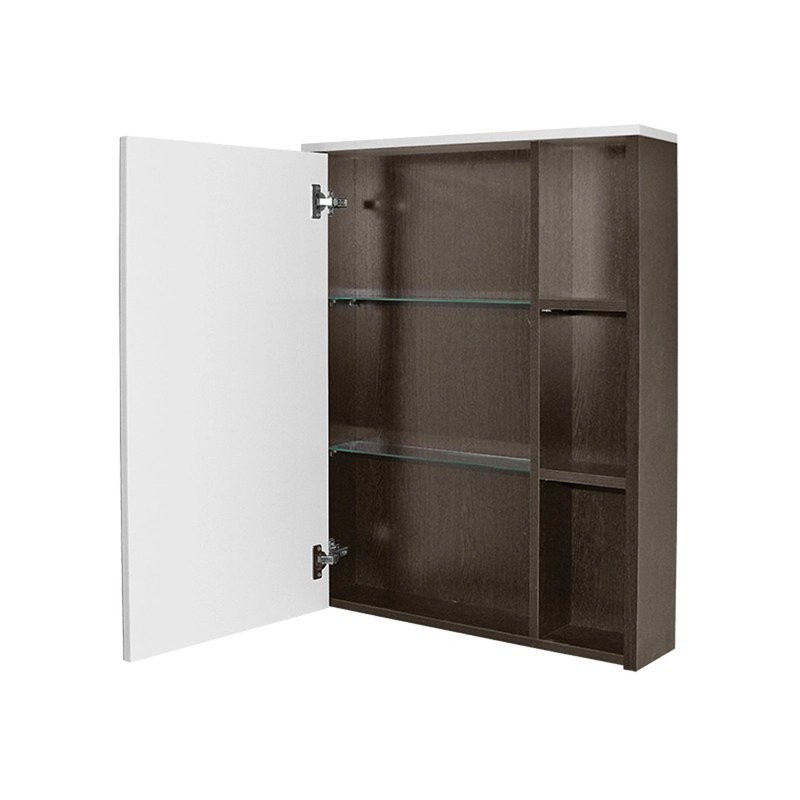 Зеркальный шкаф "БОСКО-55" бел./венге(ПВХ)