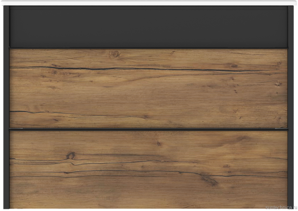 Тумба с раковиной STWORKI Гриндстед 80 дуб таксония, антрацит матовый