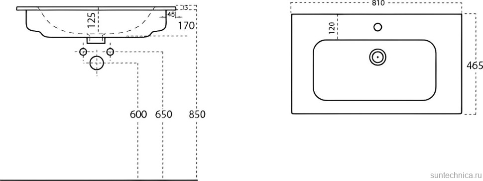 Тумба с раковиной STWORKI Гриндстед 80 дуб таксония, антрацит матовый