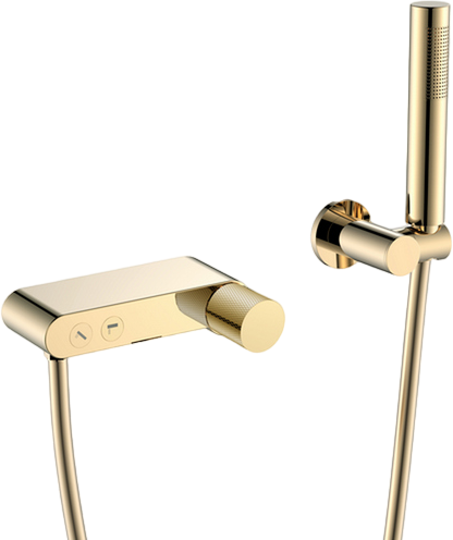 Смеситель для ванны с душем Boheme Stick 123-GG.2 gold touch gold